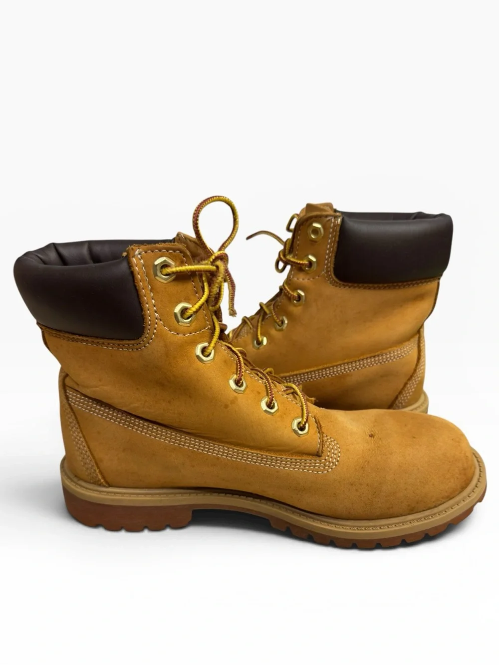 Timberland Premium 6 Inch Waterproof Wheat Nubuck Boots Mens Size 7